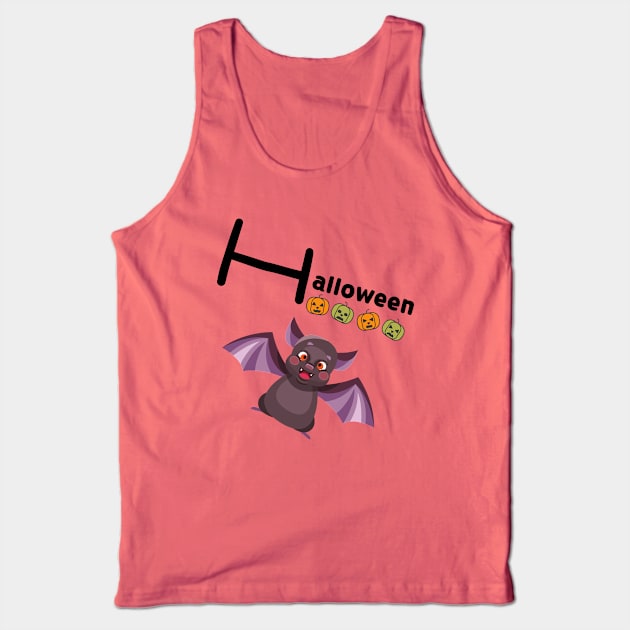 CUTE HALLOWEEN BAT Tank Top by O.M design